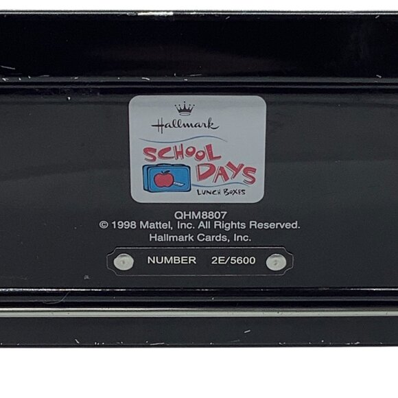 Vintage Barbie Lunch Kit Hallmark 1998 Metal School Days Collectible Black Red - Picture 4 of 7